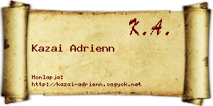 Kazai Adrienn névjegykártya