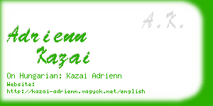 adrienn kazai business card